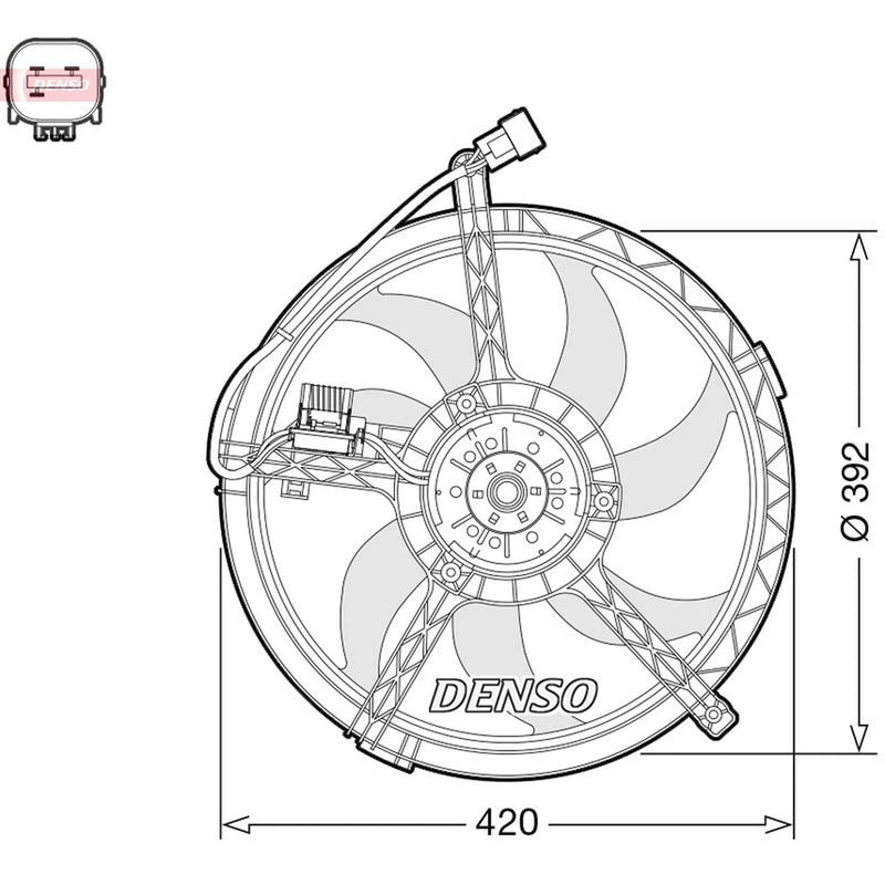 Denso Engine Cooling Fan fits Mini Mini 2006-2010