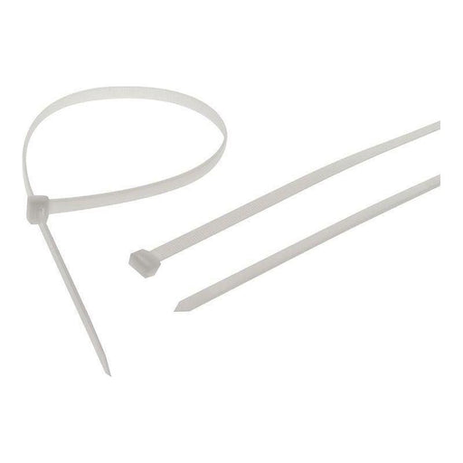 Faithfull Heavy-Duty Cable Ties White 9.0 x 600mm (Pack 10) Faithfull - NN4 Online