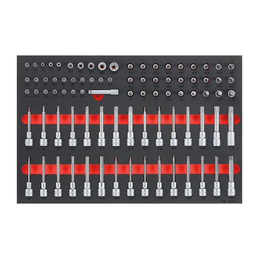 Teng Tools 1/4", 3/8" & 1/2" Socket Set FOAM4X4 85 Pieces Teng Tools - Dynamic Drive