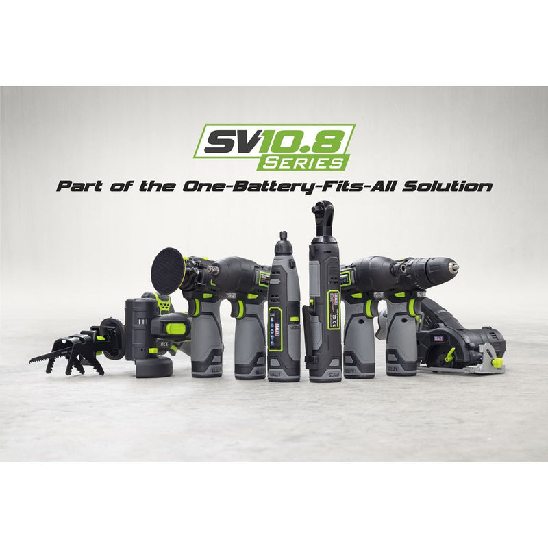 Sealey 4 x SV10.8 Series Cordless Combo Kit 10.8V - 2 Batteries & Euro Plug Sealey - Dynamic Drive