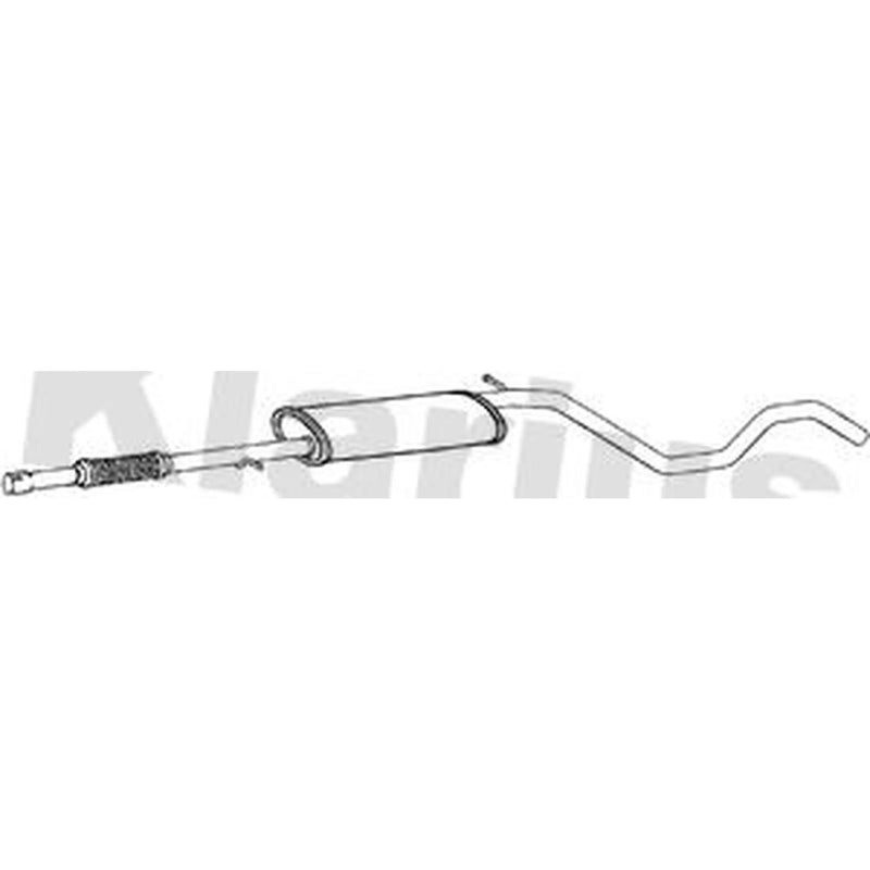 Klarius Box With Centre Pipe Centre fits Fiat Fiorino Box Body/Mpv 2007 on 1.3