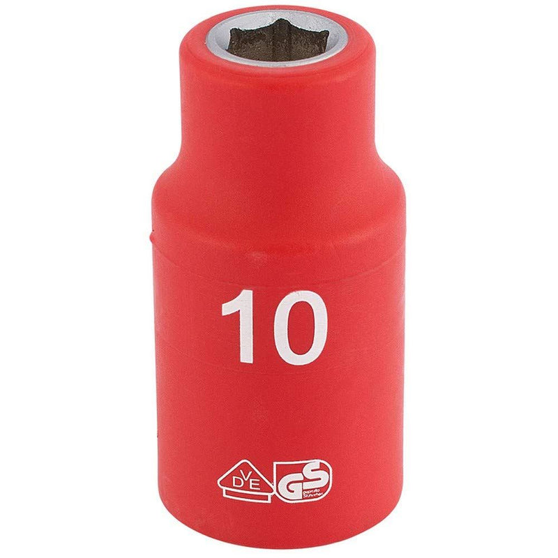 Draper Fully Insulated VDE Socket, 1/2" Sq. Dr., 13mm 31788 Draper - Dynamic Drive