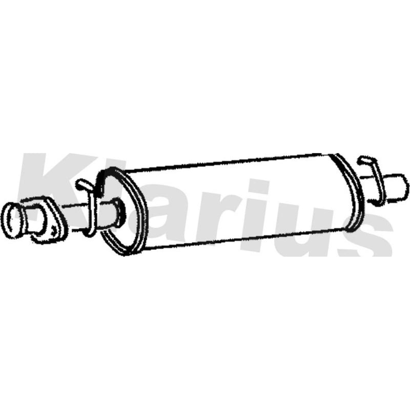 Klarius Box With Centre Pipe Centre fits Land Rover Discovery I 1989-1998 2.5