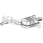 Klarius Box With Tail Pipe Rear fits Volvo V70 III 2007-2015