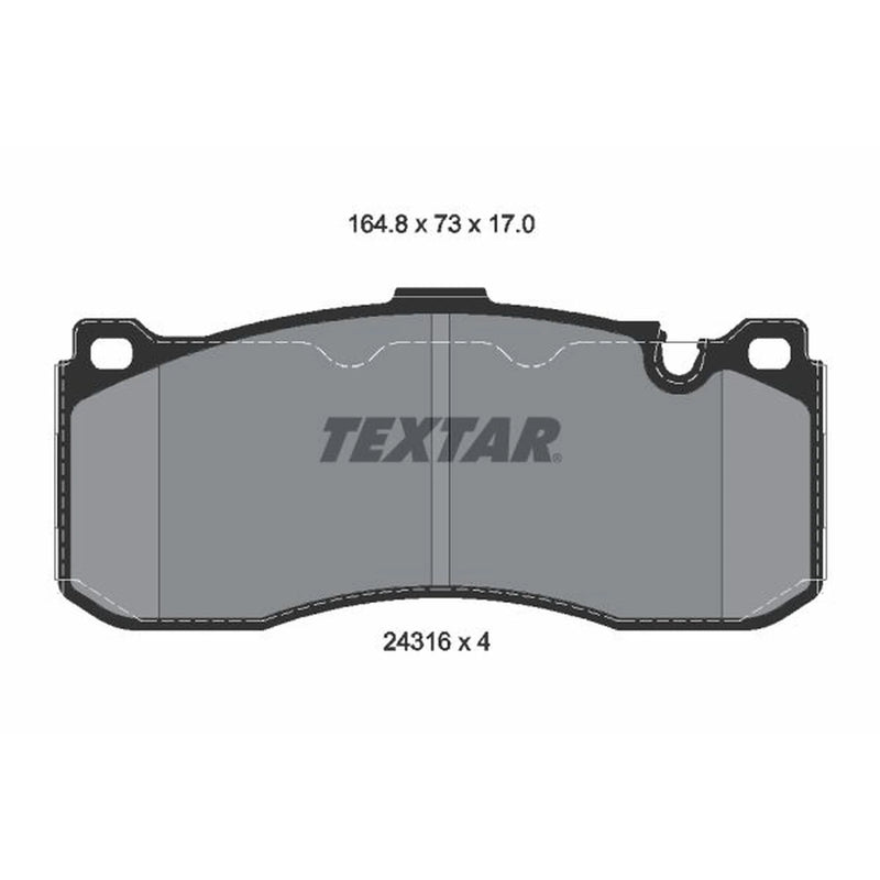Textar Front Brake Pad Set 2431601