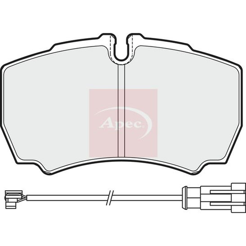 Apec Rear Brake Pad Set fits Iveco Daily IV 2006-2011