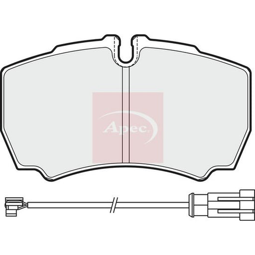 Apec Rear Brake Pad Set fits Iveco Daily IV 2006-2011