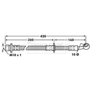 Borg & Beck Brake Hydraulic Hose Line Left BBH7450