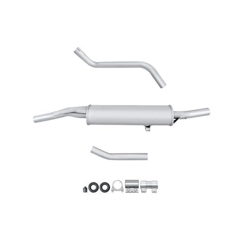 Hella End Silencer Rear fits VW Polo Classic 1985-1994 1.0 1.3