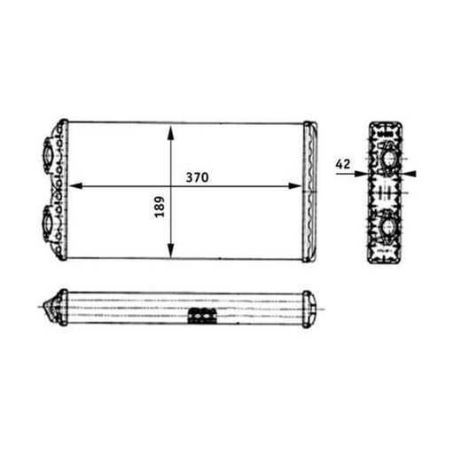 Mahle Heater Matrix Core Heat Exchanger fits Man F2000 1994-2005