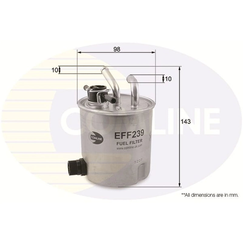 Comline Fuel Filter Element fits Nissan Navara NP300 2005-2007 2.5