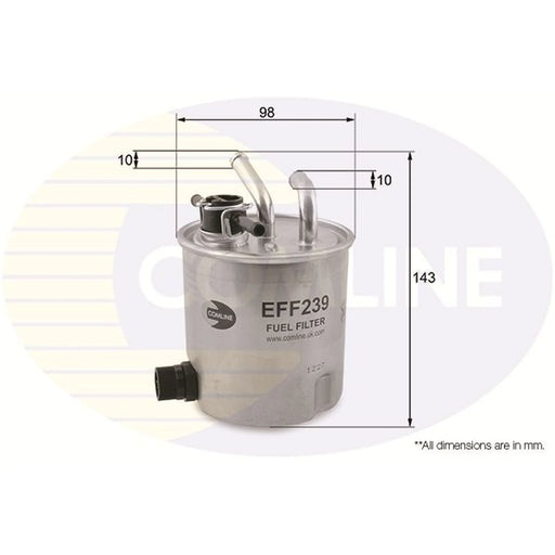 Comline Fuel Filter Element fits Nissan Navara NP300 2005-2007 2.5