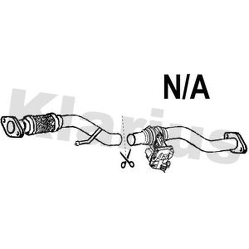 Klarius Exhaust Pipe OD fits Nissan Qashqai I 2011-2013 1.6