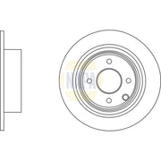 NAPA Rear Brake Solid Discs & Pads fits Nissan Cube 2003-2008 1.4 1.5