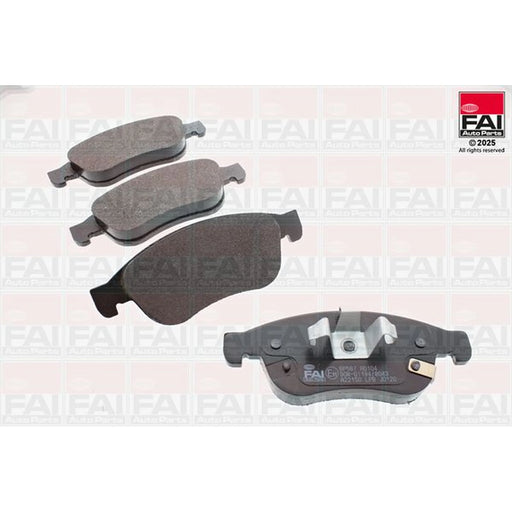 FAI Front Brake Pad Set fits Fiat 500X 2014-2018 1.3 1.4 1.6