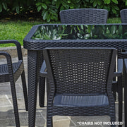 Dellonda Dining Tables with Tempered Glass Top 150 x 90 x 76cm - Anthracite Dellonda - Dynamic Drive