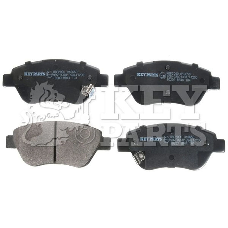 Key Parts 4 x Front Brake Pad Set fits Opel Corsa D 2006-2014 1.0 1.2 1.3 1.4