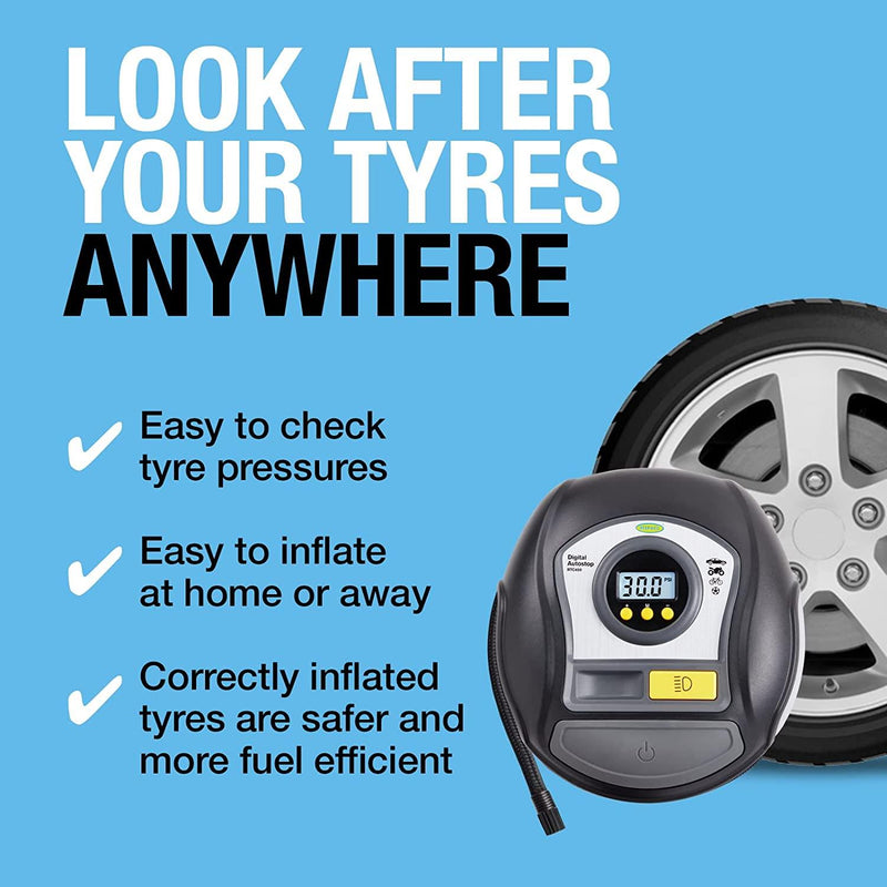 RTC450 Ring Digital Tyre Inflator Air Compressor Wheel Car Pump 12v Auto Stop Ring Automotive  - Dynamic Drive