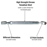 Teng Tools Double Flex Wrench Metric 12 x 13mm Teng Tools - Dynamic Drive