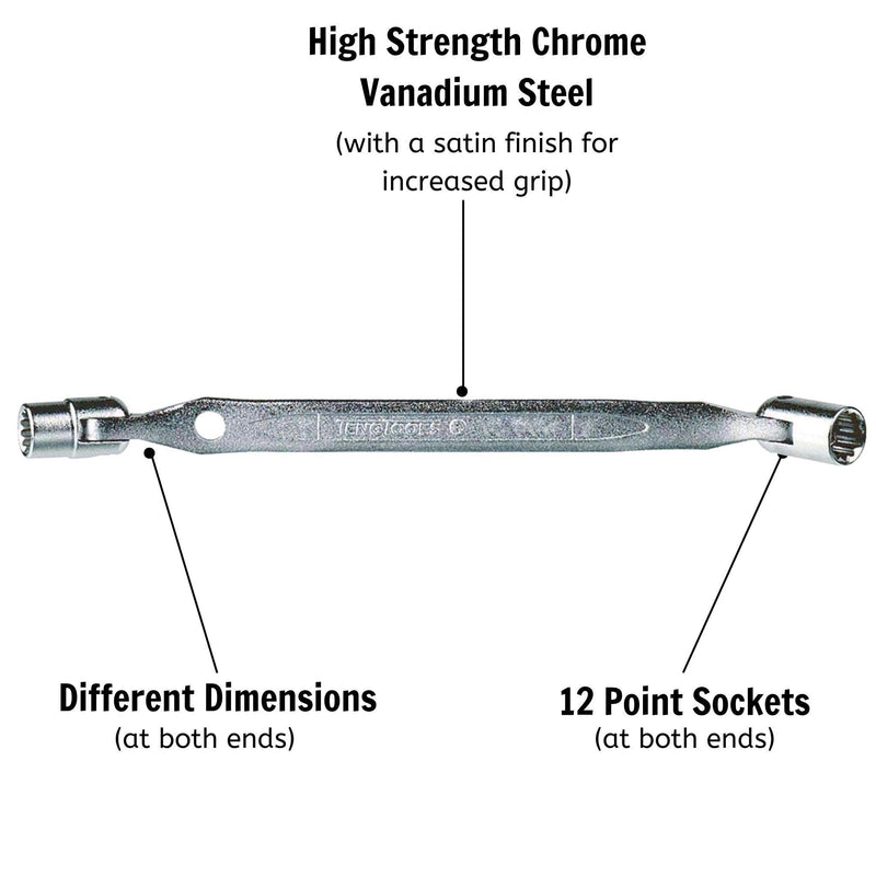 Teng Tools Double Flex Wrench Metric 12 x 13mm Teng Tools - Dynamic Drive