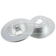 Borg & Beck Rear Brake Solid Discs & Pads fits Saab 900 II 1993-1998 2.0 2.3 2.5