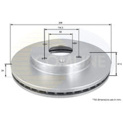 Comline Front Brake Discs & Pads fits Chevrolet Epica 2005-2011 2.0 2.5