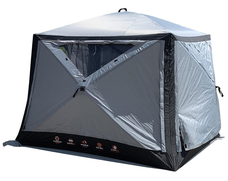 Quest Screen House 4 Pro pop up Gazebo (Grey) Quest Leisure - Dynamic Drive