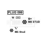 Borg & Beck Car Alternator 12V fits Saab 9-3 1998-2003 2.0 2.3