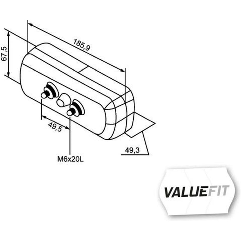 Hella Tail Light / Lamp P21/5W Left
