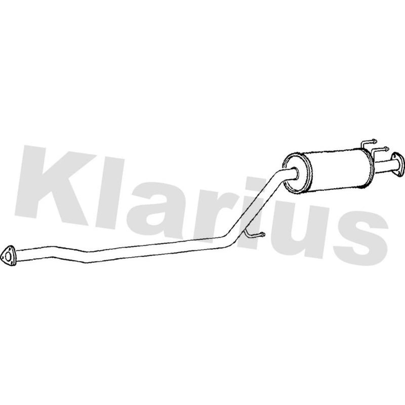 Klarius Box With Centre Pipe Centre fits Honda Civic VIII 2006-2012 1.3