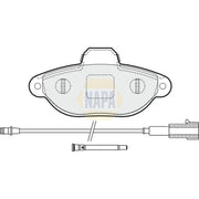 NAPA Front Brake Pad Set fits Fiat 500 2007 on 1.2