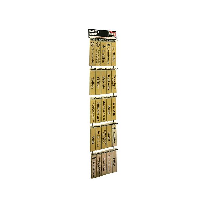 Scan Signs Display - 100 Signs (Metal) Scan - Town Tools