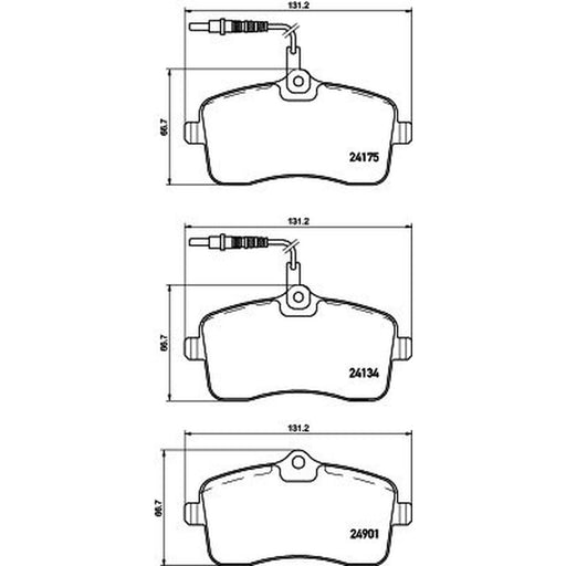DON Front Brake Externally Vented Discs & Pads fits Peugeot 407 2004-2010 2.0