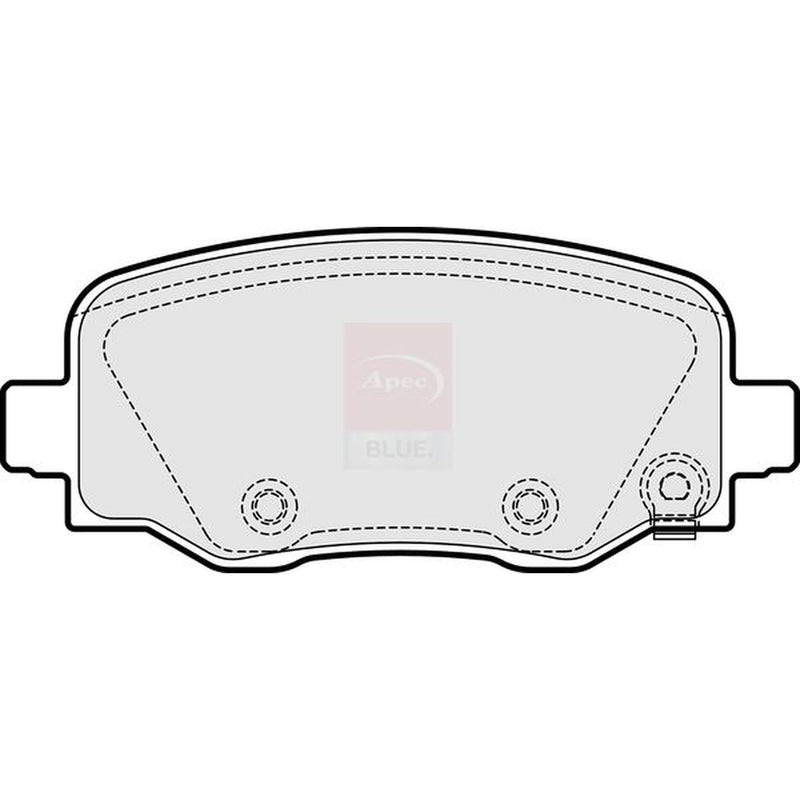 Apec Front & Rear Pads fits Jeep Cherokee 2014-2018 2.0