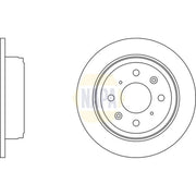 NAPA 2 x Solid Rear Brake Discs NBD5780-x2