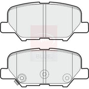 Apec Rear Brake Pad Set fits Citroën C4 Aircross 2012 on 1.6