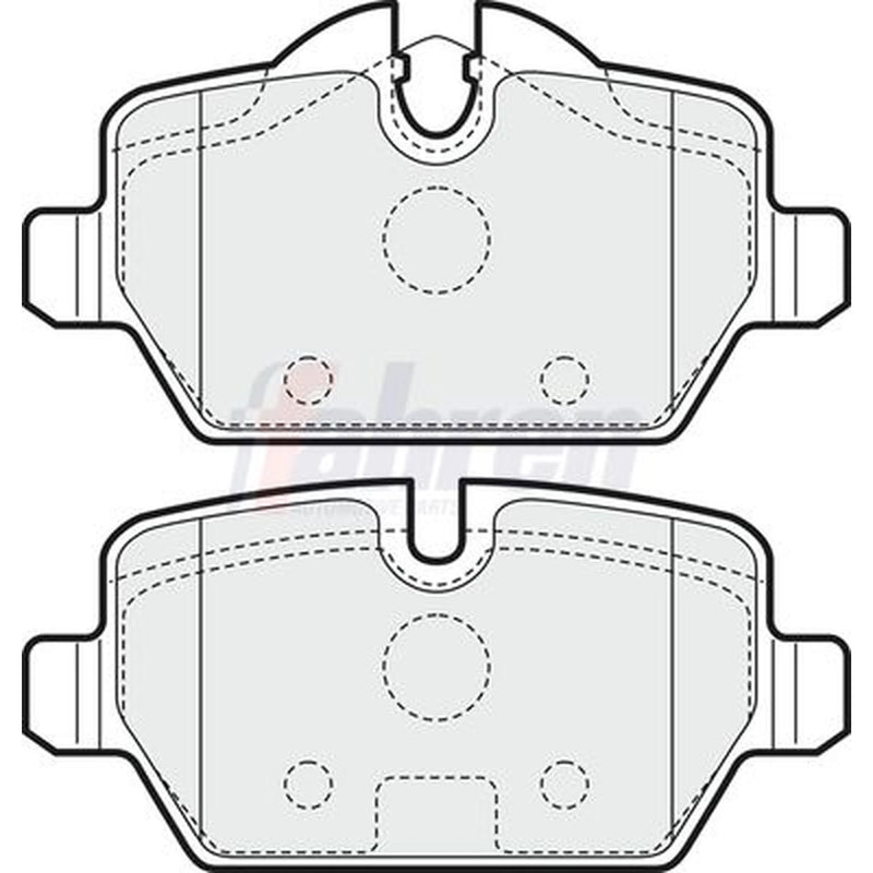 Fahren Rear Brake Pad Set FBP3150