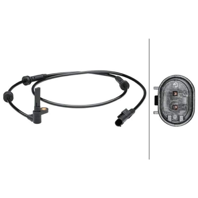 Hella ABS Wheel Speed Sensor Front fits Fiat Punto 1999-2012