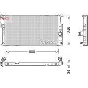 Denso Engine Radiator DRM05004
