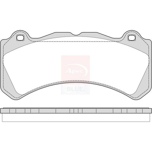 Apec Front Brake Pad Set fits Volvo S60 II 2015-2018 2.0