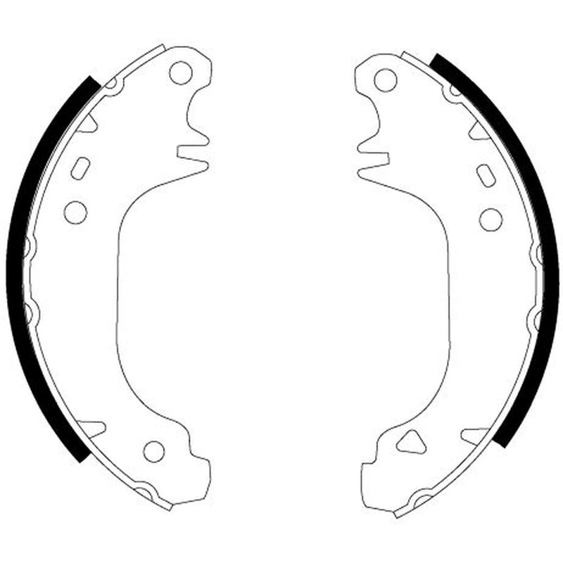 Mintex Brake Shoe Set Axle Kit fits Citroën Ax 1987-1997 1.4