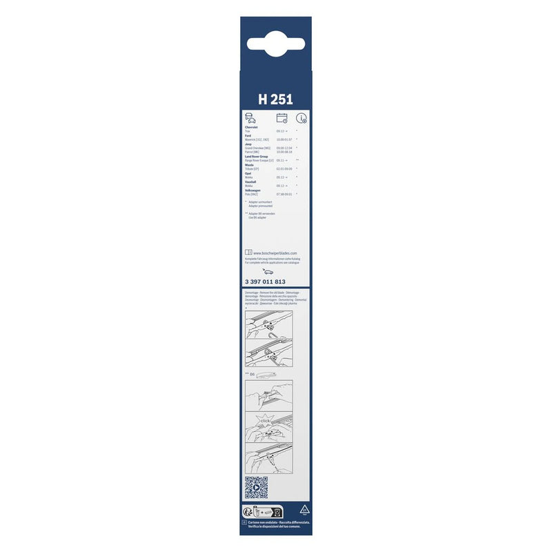 Bosch Conventional Wiper Blade 250mm — H251 fits Chevrolet Trax 2012-2013