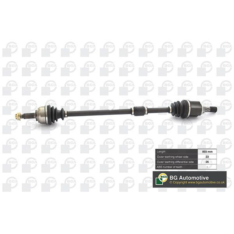 BGA CV Drive Shaft Driveshaft Front Right fits Nissan Micra C+C III 2005-2010