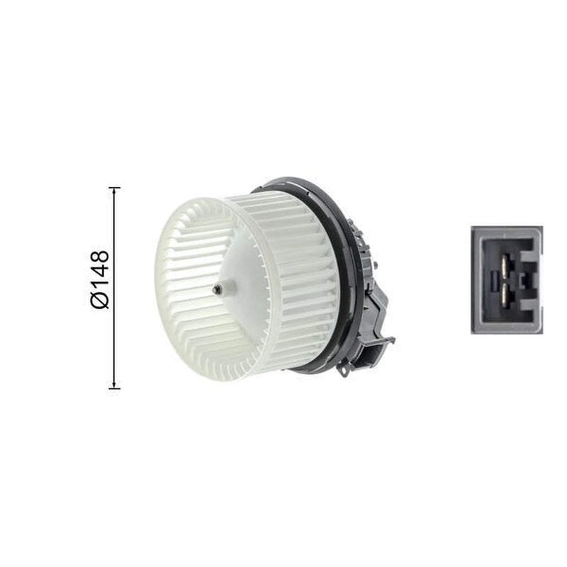 Mahle Heater Blower Fan fits Ford Fiesta VI 2008-2018 1.0 1.25 1.4 1.5 1.6