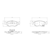 Brembo Front & Rear Pads fits Fiat 500 2007 on 1.2