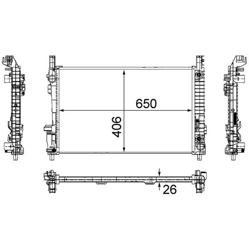 Mahle Engine Radiator CR 781 000S