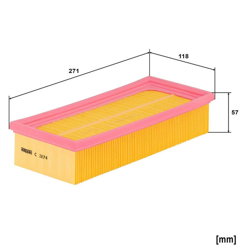 MANN-FILTER Engine Air Filter C 2874