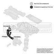 First Line Air Filter Intake Hose Plastic fits Citroën Nemo 2010 on 1.3