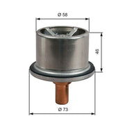 Gates Thermostat,Coolant TH51287G1