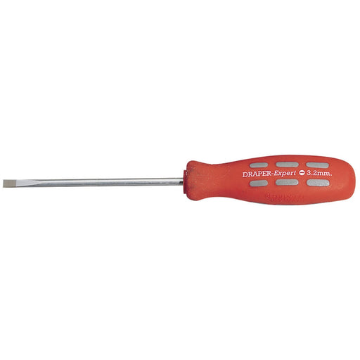 Draper Plain Slot Parallel Tip Mechanic's Screwdriver, 100 x 3.2mm (Sold Loose) Draper - Dynamic Drive